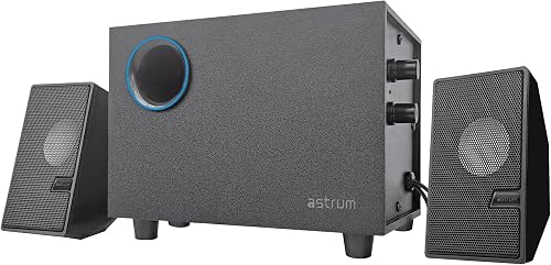 Astrum SM020 11W 2.1CH USB Desktop Speaker, Wooden Subwoofer, AUX – SM020