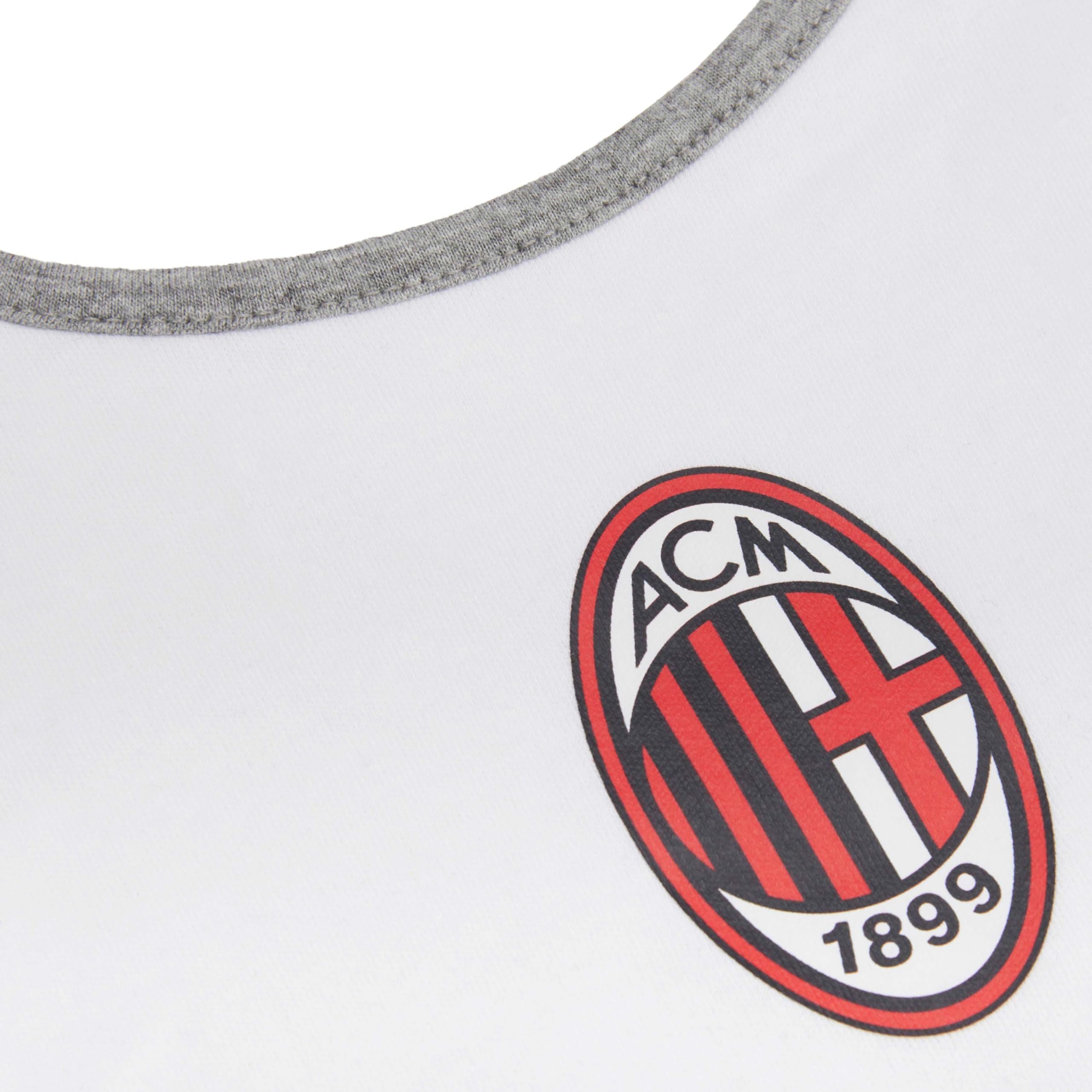 A.C. Milan Bavoir AC Milan, Blanc, Taille Unique Bébé garçon