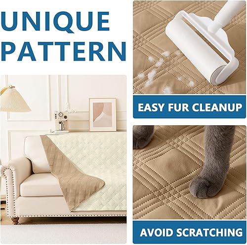 Miniatura 3 de hyha Manta impermeable para perro, manta reversible para mascotas, funda de sofá suave lavable para perros, funda impermeable para sofá para