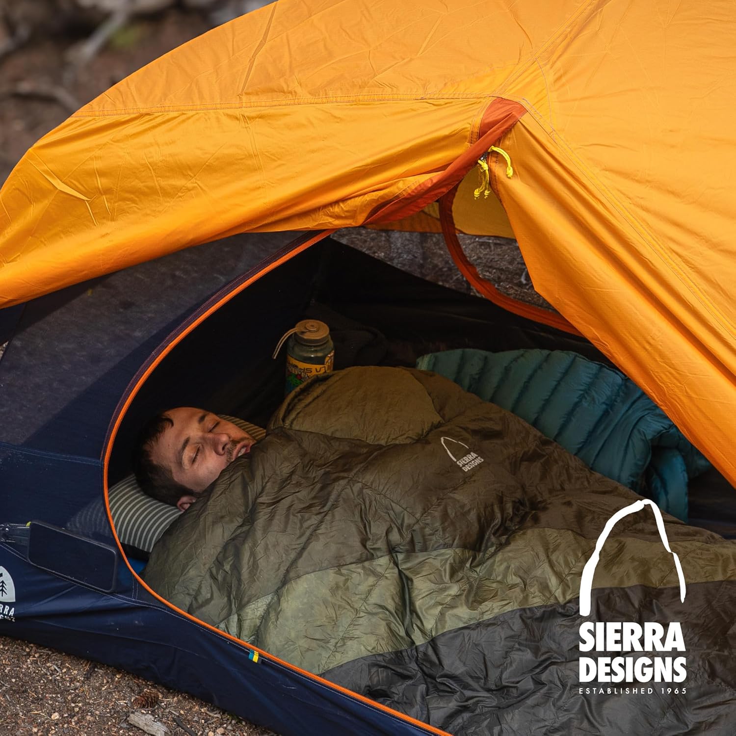 Sierra Designs Cloud 20 Degree DriDown Sleeping Bag Ultralight Zipperless Down Sleeping Bag for Backpacking and Camping