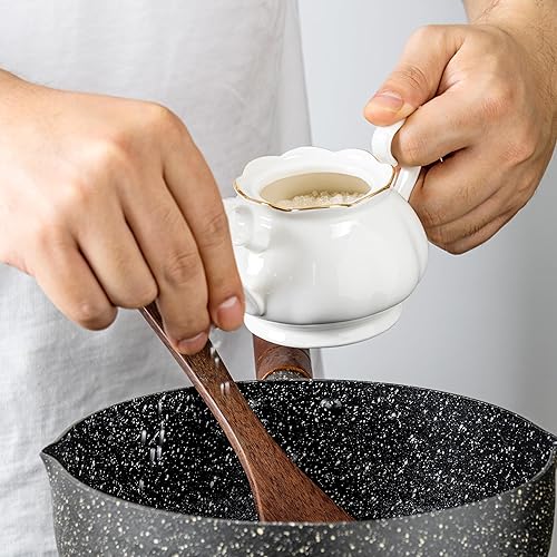 Miniatura 6 de Azucarero con tapa, tarro de azúcar de cerámica con asa, dispensador de azúcar para accesorios de cafetería, tazones de azúcar para encimera de