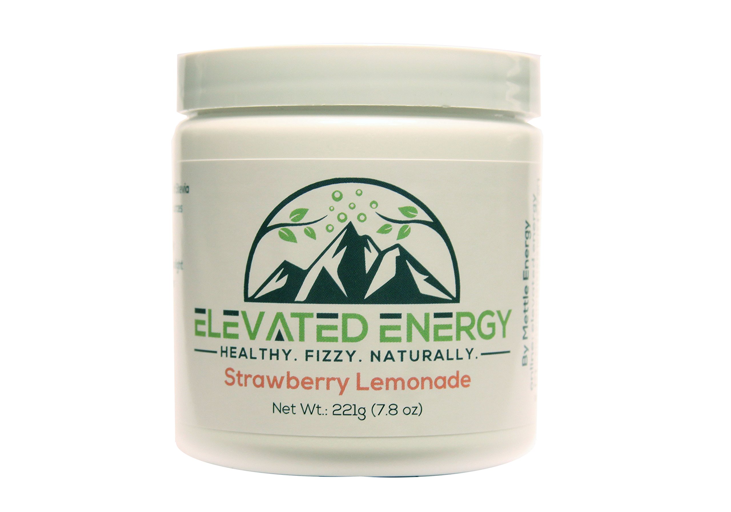 Mettle Energy Bebida em pó para energia sabor limonada de morango com cafeína 120 mg 30 porções