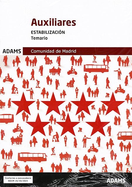 Portada de Temario Auxiliares Administrativos Comunidad de Madri