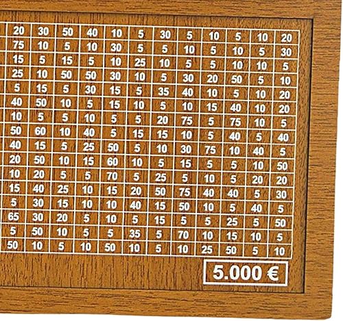 Miniatura 2 de Caja de dinero de madera de estilo retro con hucha hecha a mano para niños que ahorran dinero, alcancía, 5000 euros