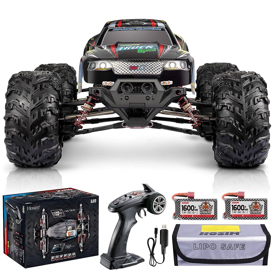 Amazon.com: Hosim Large Size 1:10 Scale High Speed 30MPH 4WD