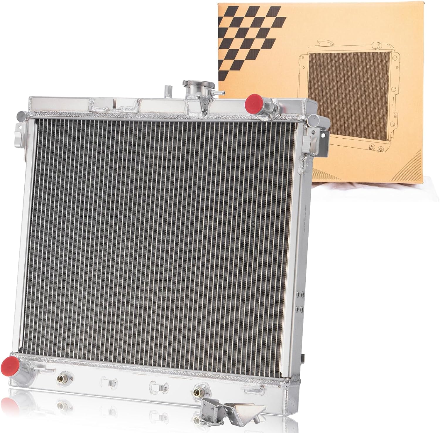 Radiator For 2006-2010 Hummer H3 3.5L L5, 2008-2010 Hummer H3 5.3L V8, 2009-2010 Hummer H3T 3.7L L5 5.3L V8, 2009-2012 Chevy Colorado, GMC Canyon 5.3L V8, 2 Row Radiator