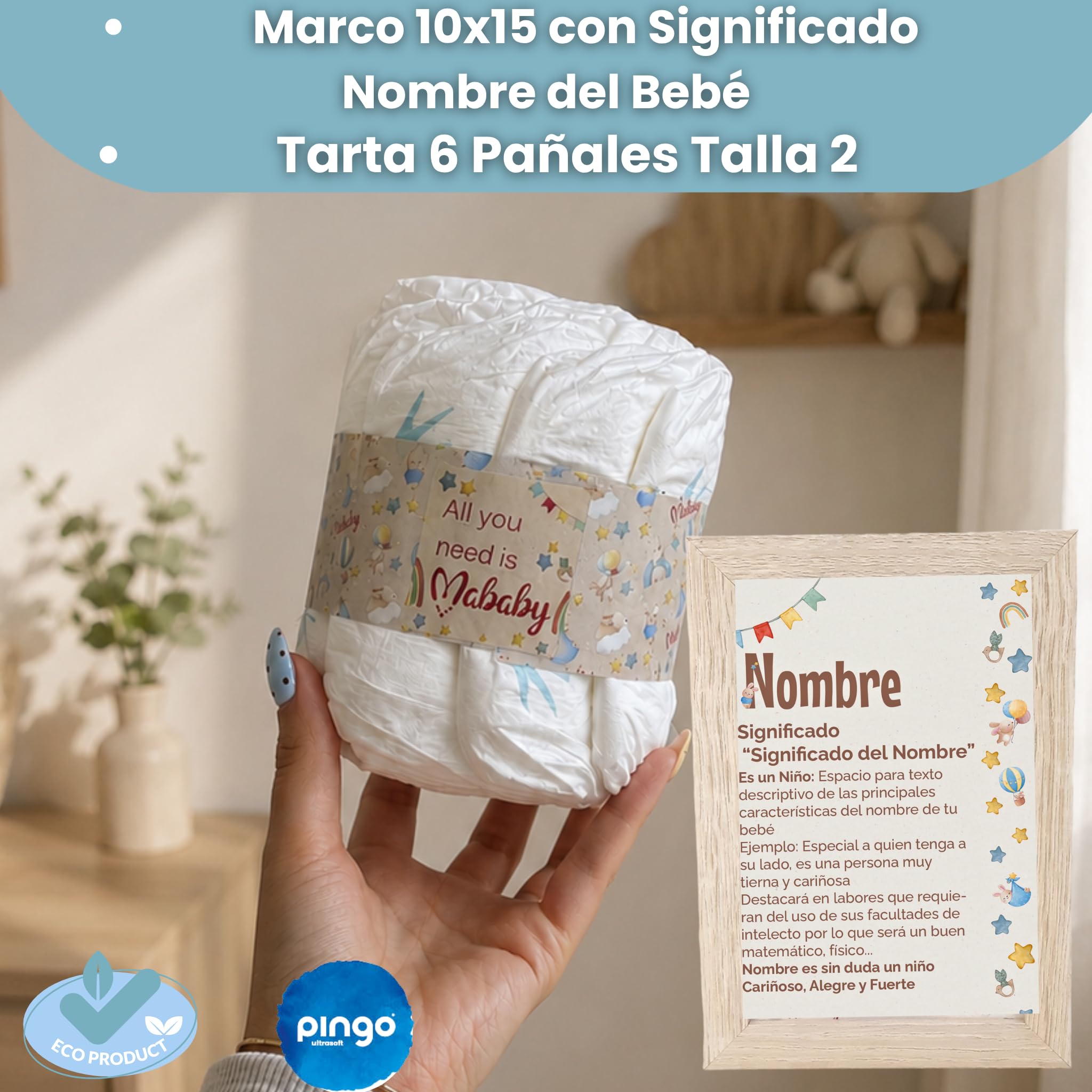 Canastilla Bebé Personalizada Pop!, Regalo Recién Nacido con Manta Bordada, Set Chupete Personalizado, Peluche Pulpo y Cosmética Bebé (Gris)