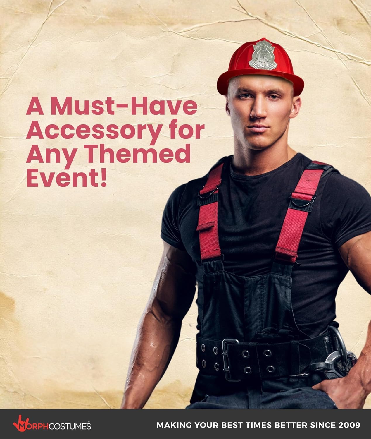 Nicky Bigs Novelties Firefighter Hat, Firefighter Helmet, Fireman Hat, Fire Fighter Gear, Fire Fighter Costume Accessories