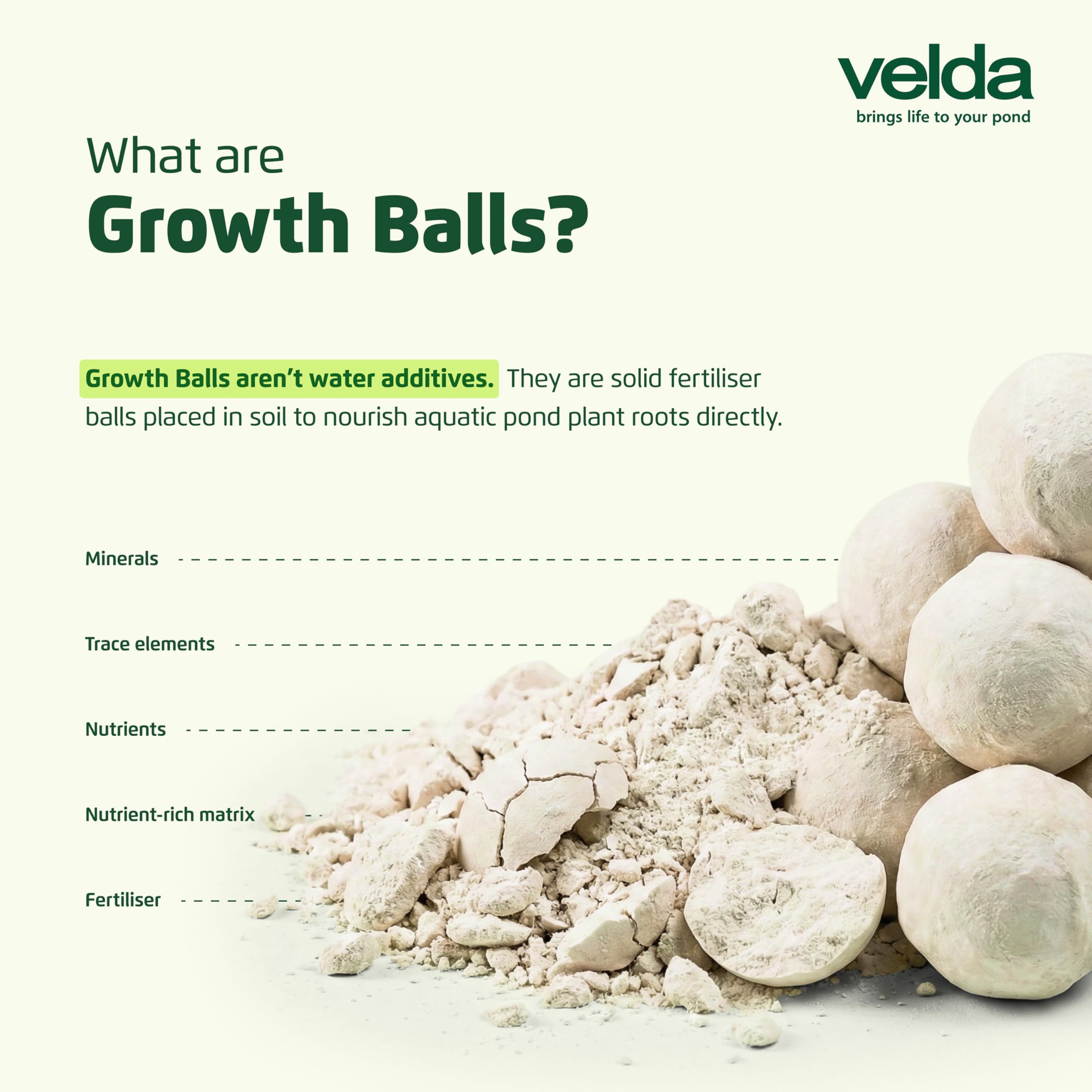 Velda 122256 Super Super abono de crecimiento para las plantas acuáticas, 55 bolas pelotas XL