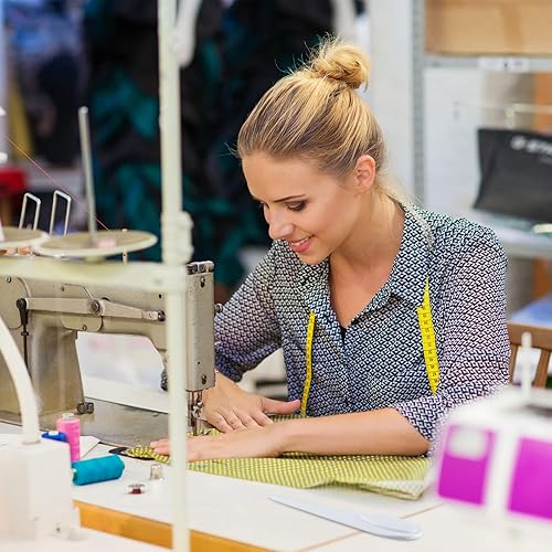 Miniatura 4 de Outus 3 piezas de herramienta de costura para coser acolchados, prensar costuras y marcar tela, girador de puntos de plástico con borde de costura