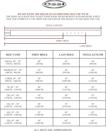 Miniatura 5 de Ossi Cinturón para hombre de 1.496 in con doble lazo