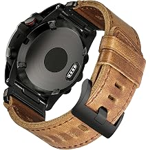 Horween Leather Watch Band Compatible with Garmin Fenix Forerunner MARQ Epix