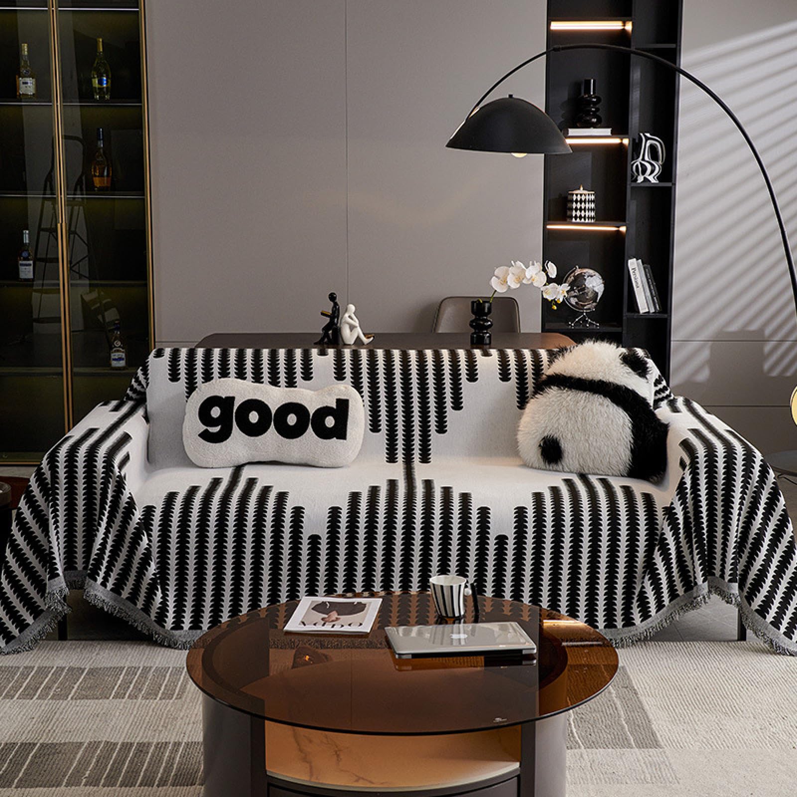 Couvre-lit en chenille doux pour réchauffer l'ambiance de la chambre