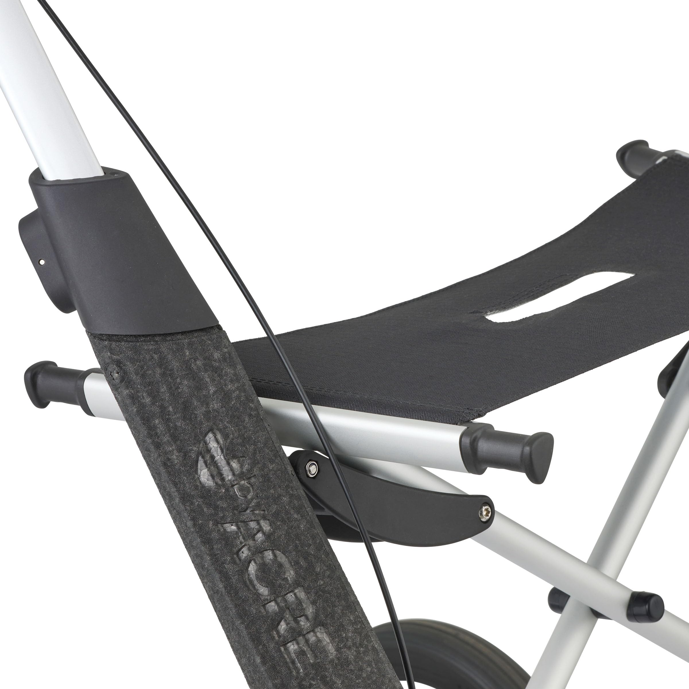 byACRE Nordic Pioneer - Rullo versatile in alluminio leggero – solo 5,9 kg/per interni ed esterni/facilmente pieghevole con sedile integrato (granito nero)