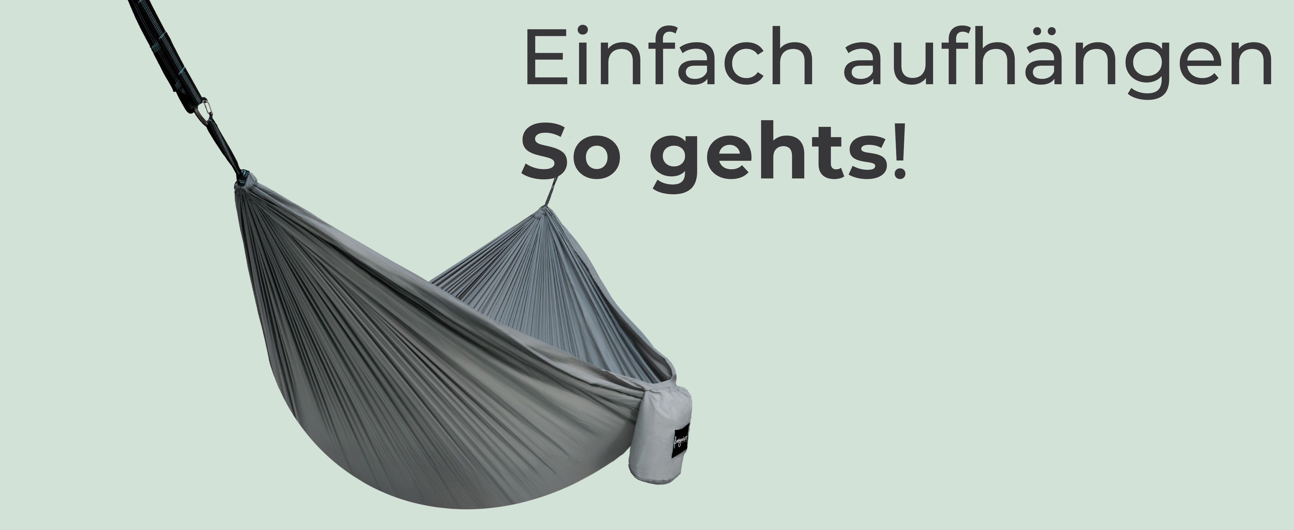 freigeist® Hängematte Befestigung | kinderleichte Hängematten Aufhängung