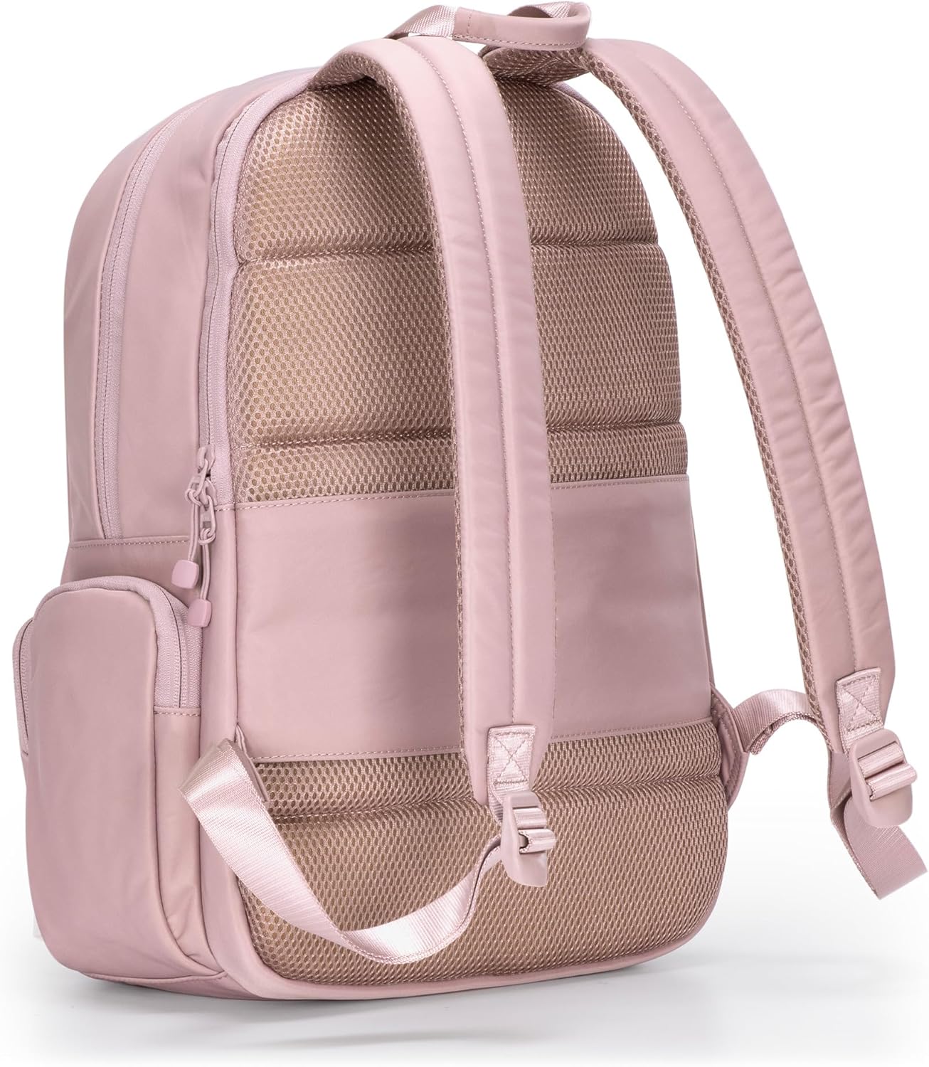 Traveler's Choice Iria 20L Backpack for Women, Water Resistant Travel Bag Daypack, Work, College, Business, Commuter, Dusty Pink, Carry-on Laptop Backpack