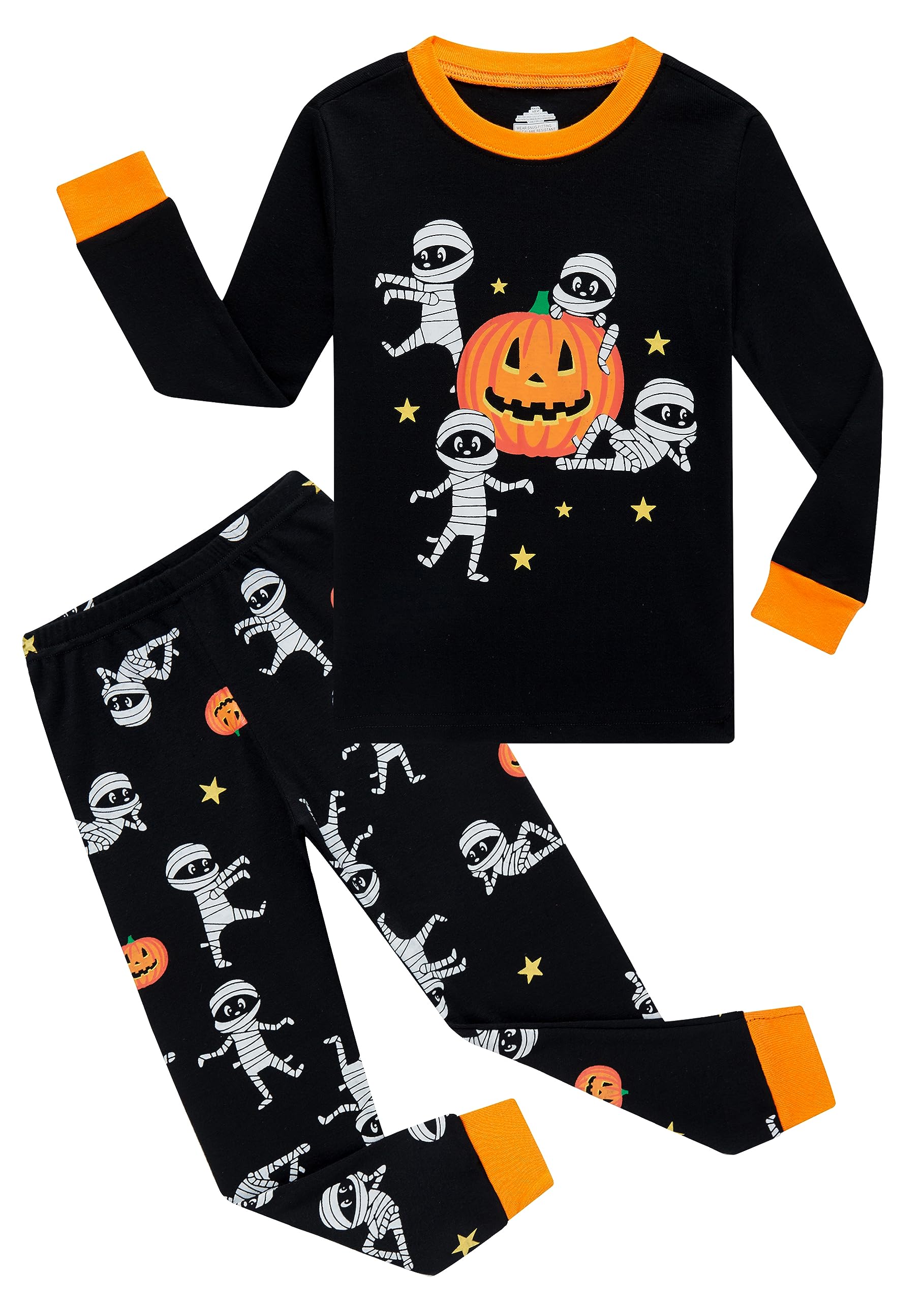 KikizYe Little Big Boys Girls Pajamas Set Kids PJs 100% Cotton Sleepwear