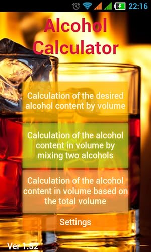 Alcohol Calculator
