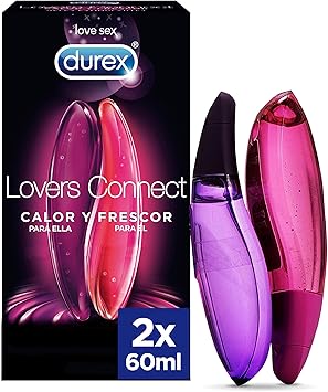 Durex Gel Estimulante Lovers Connect Él y Ella - Pack de 2 x 60 ml - Total: 120 ml