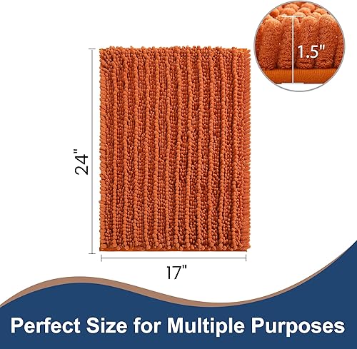 Miniatura 2 de FLOLEOPA - Alfombras de baño de microfibra suave y mullida, alfombras de baño absorbentes y antideslizantes, aptas para lavadora y secado, para