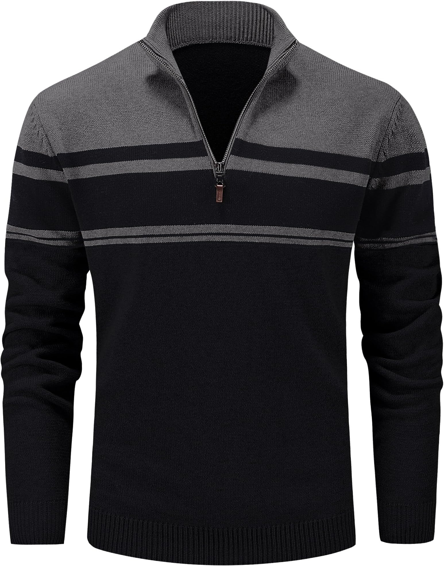 MAGCOMSEN Turtleneck Sweater Men Mens Pullovers Winter Clothes Sweaters for Men Men Sweatshirts Golf Pullover Mens Quarter Zip Sweater Cotton Sweatshirt Mens Sweaters Zip Up