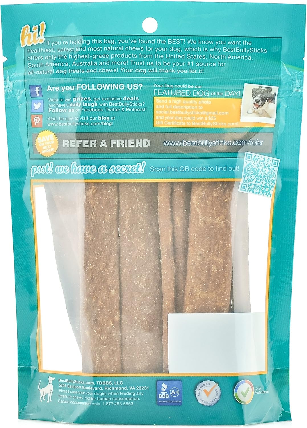 Best Bully Sticks Bully Jerky (8oz.)