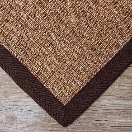 Miniatura 7 de WCPQT Alfombra moderna antideslizante de sisal natural, lavable, alfombra de área simple, rectangular de fibra de yute, para sala de estar,