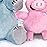 YOTTOY Mo Willems Collection | Pair of Elephant & Piggie Soft Stuffed Animal Plush Toys - 7 & 5 Sitting