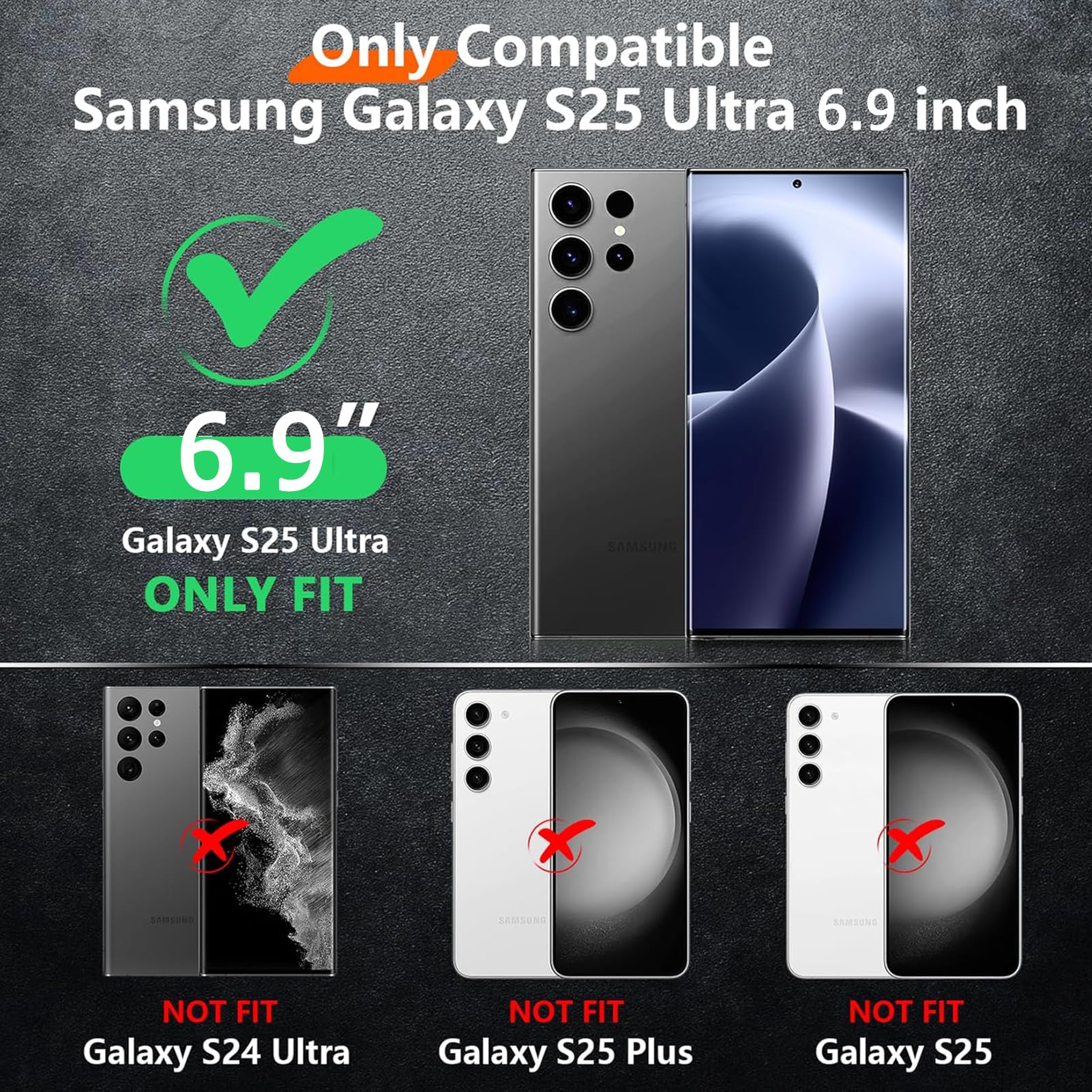 Custodia con batteria per Galaxy S25 Ultra, aggiornata 12000 mAh, ad alta capacità, ricaricabile, portatile, con ricarica wireless compatibile con custodia di ricarica S25 Ultra (6,9 pollici) e