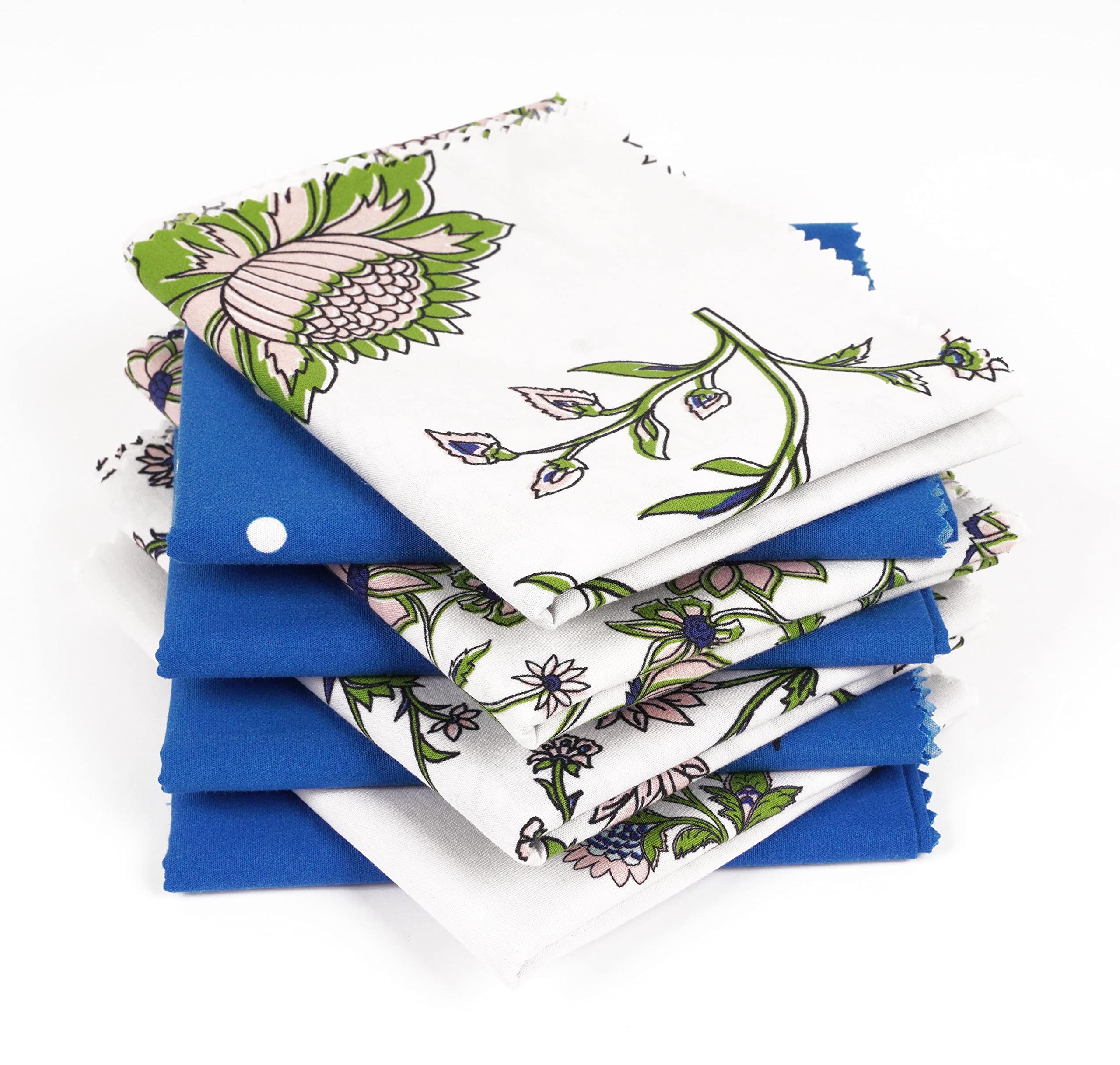 Soimoi 8 Pc Pc Gras Quarter Bundle, Asiatique Japonais Imprimer 18 "X 22" Diy Patchwork- 100% Coton Pre-Cut Quilting Tissu Jaune Orange Et Bleu