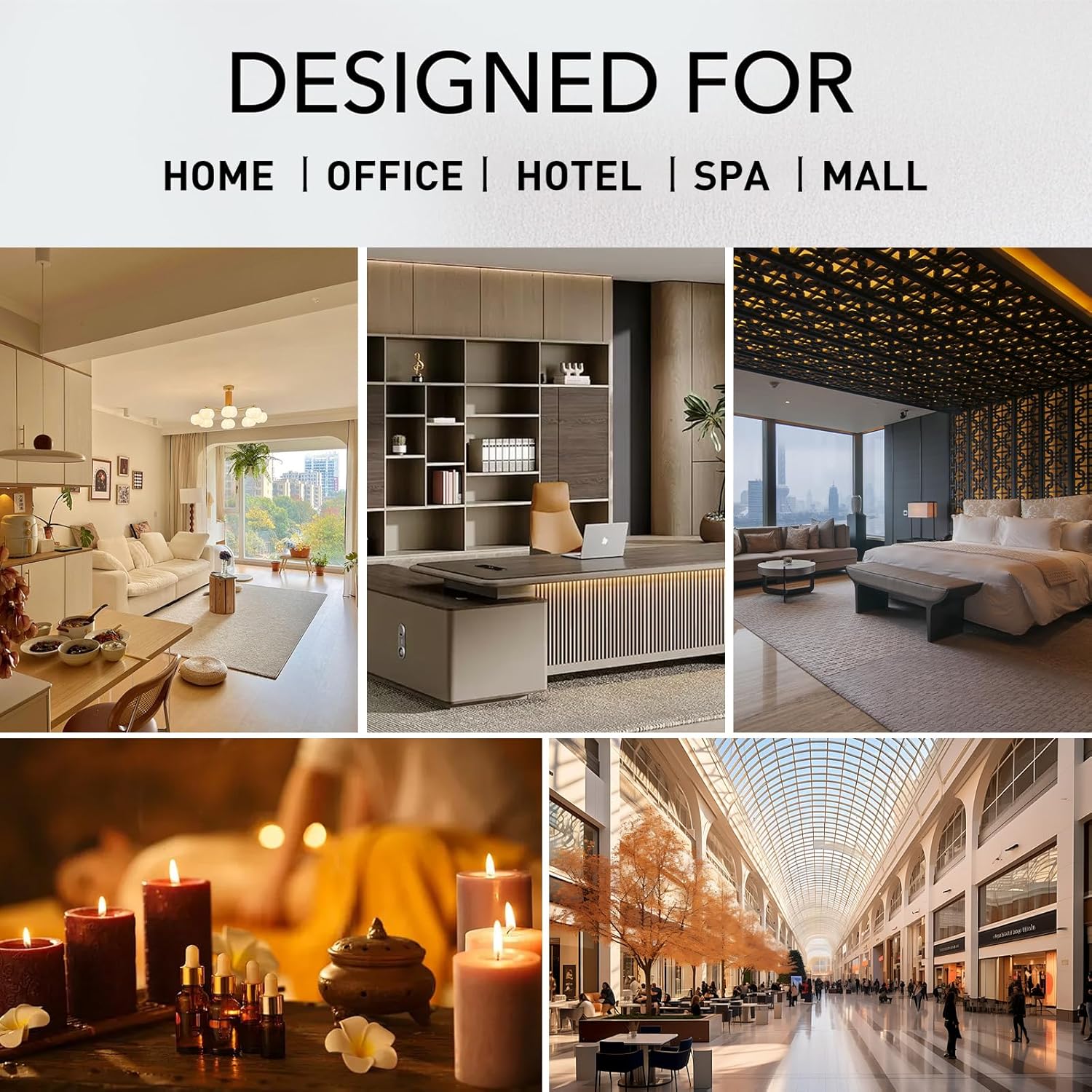 Waterless Diffuser HVAC Aromatherapy Machine, Long Lasting Aroma 800ml Home Luxury Scent Diffusers, 4000 Sq.Ft Coverage, APP & Button Control, Cold Air Diffusion for Home Hotel Mall Office - Image 7