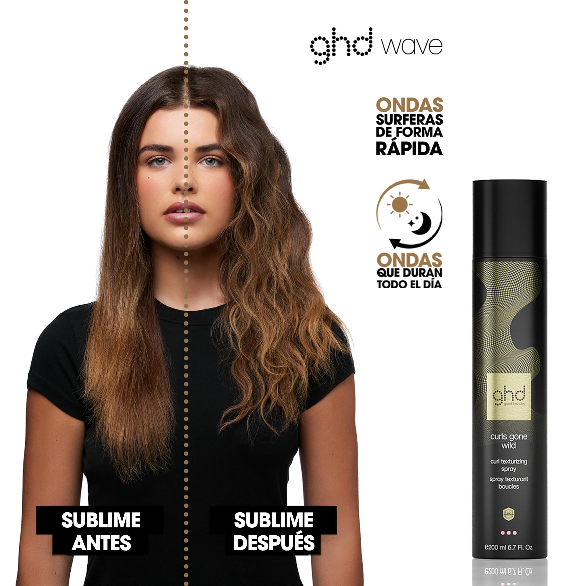 ghd Spray Texturizador Ondas y Rizos Volumen Brillo Natural Protección Térmica 200ml
