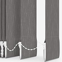 MADE TO MEASURE VERTICAL BLIND REPLACEMENT SLATS LOUVRES by Homesmart Blinds - 89mm 3.5" - FULL RANGE (DIM OUT) (Oasis Rock)