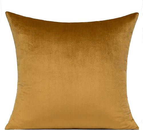 Miniatura 2 de Juego de 2 fundas de almohada decorativas de Navidad doradas de 18 x 18 pulgadas, decoraciones de terciopelo dorado, decoración de habitación