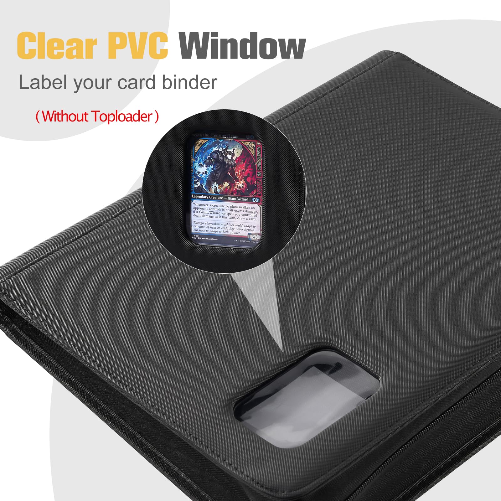 ProCase Top Loader Binder for Cards; Holds 324 Toploaders with 9 Pockets - Image 4