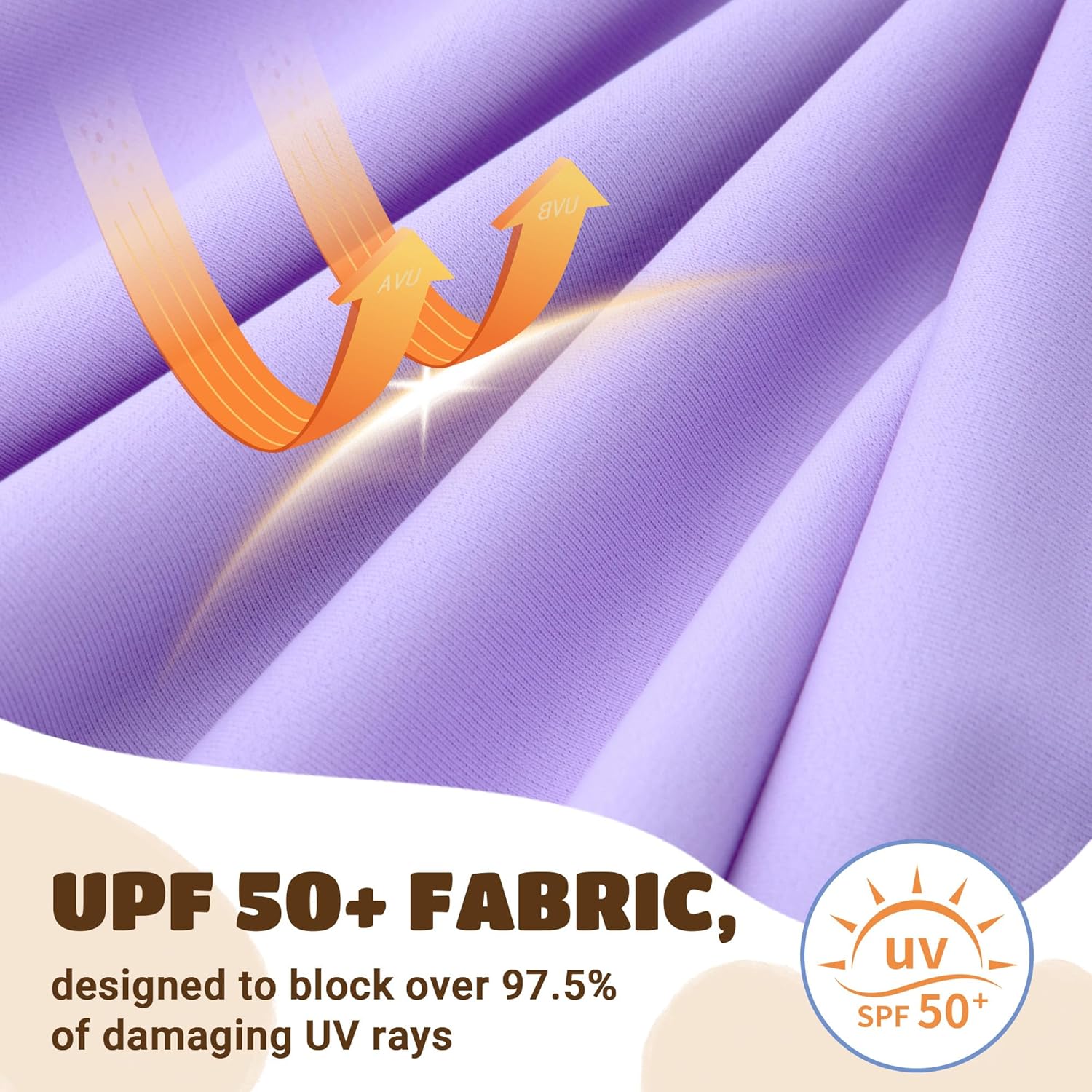 HOZIY Girls Long Sleeve Swimsuit Two Piece Rash Guard Dress with Swim Shorts Front Zip for Kids Tween Teens UPF 50+ - Image 5