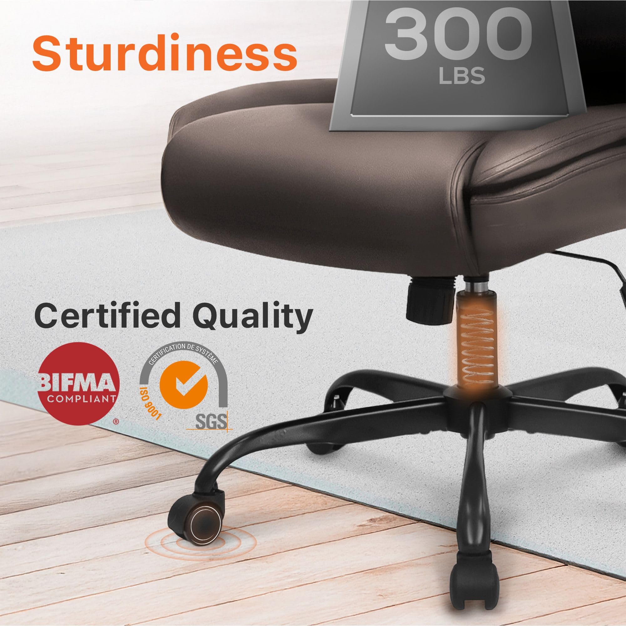 NEO CHAIR Ergonomic Office Desk Gaming Computer Chair Executive High Back Support Flip-up Arms Adjustable Height Swivel Rolling — view 8