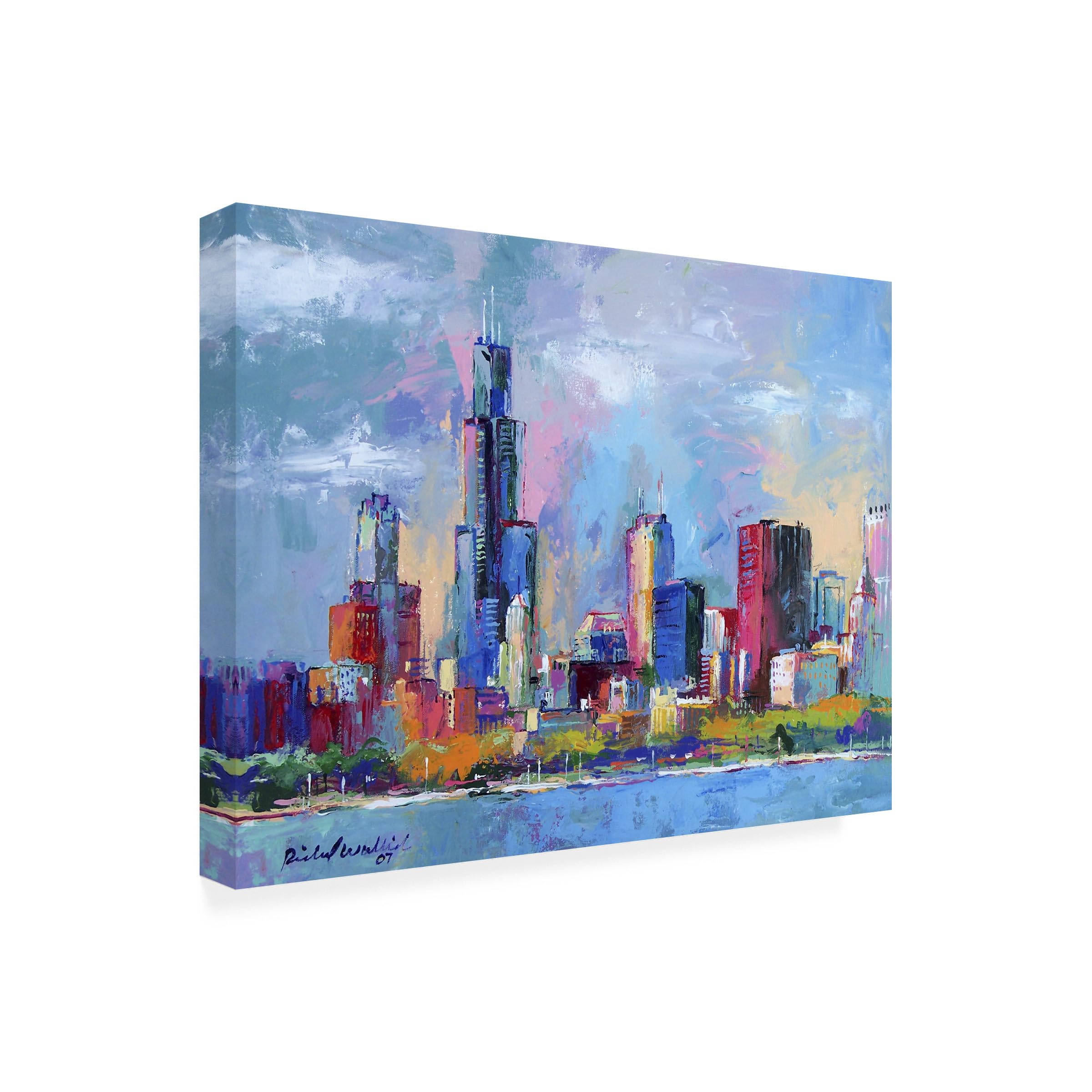 Trademark Fine Art Chicago 5 Artwork by Richard Wallich 35 by 47-Inch