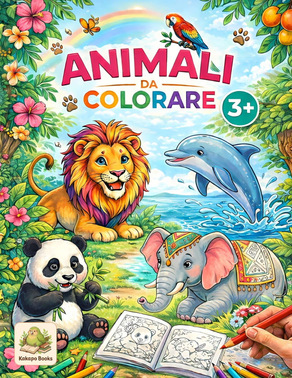 Animali da colorare (Fantastici libri da colorare per bambini)