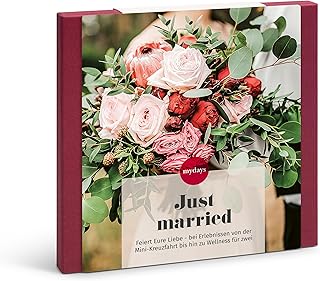 mydays Geschenkbox Just Married, Hochzeitsgeschenk für 2 Personen, freie Erlebnis-Auswahl an ca. 419 Orten