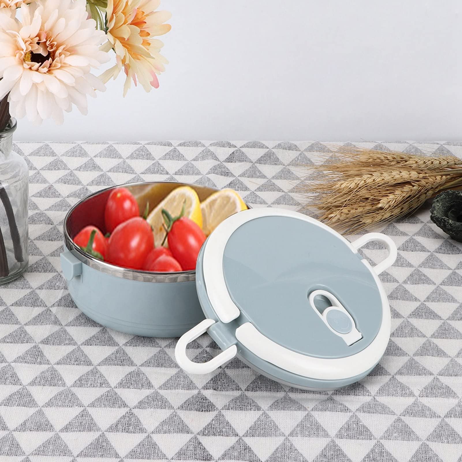 SePkus Fiambrera, Fiambrera Bento Portátil De Acero Inoxidable Fiambrera Térmica De Acero Inoxidable 304 para La Cocina Casera 1 X Fiambrera