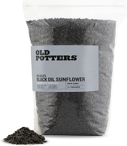Wildlife Black Oil Sunflower Seeds for Birds and Wildlife, Non-GMO