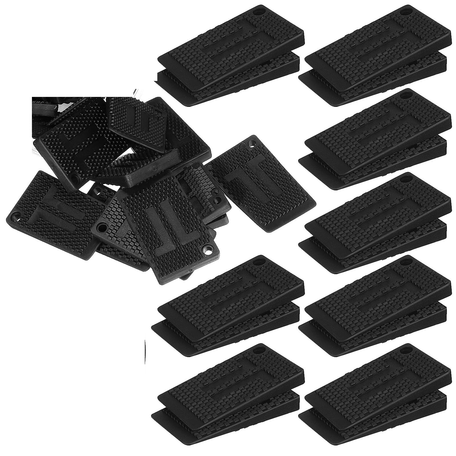 Wedges 40Pcs Horizontal Spacers Furniture Wedges Levelers Shims Leveling Flexible Plastic Table Raising Blocks For Shape Thick