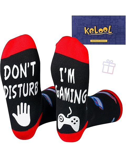Do Not Disturb I'm Gaming Socks,Men Gifts for Men Teen Boys Dad Him Son Fathers,Val...