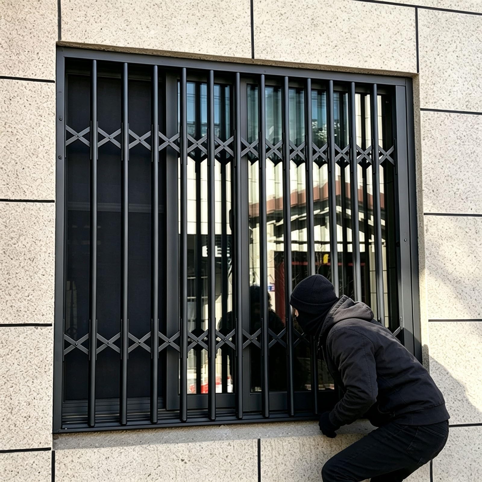 Barras Seguridad Puerta Corredera Bloqueables Interior/exterior Antirrobo
