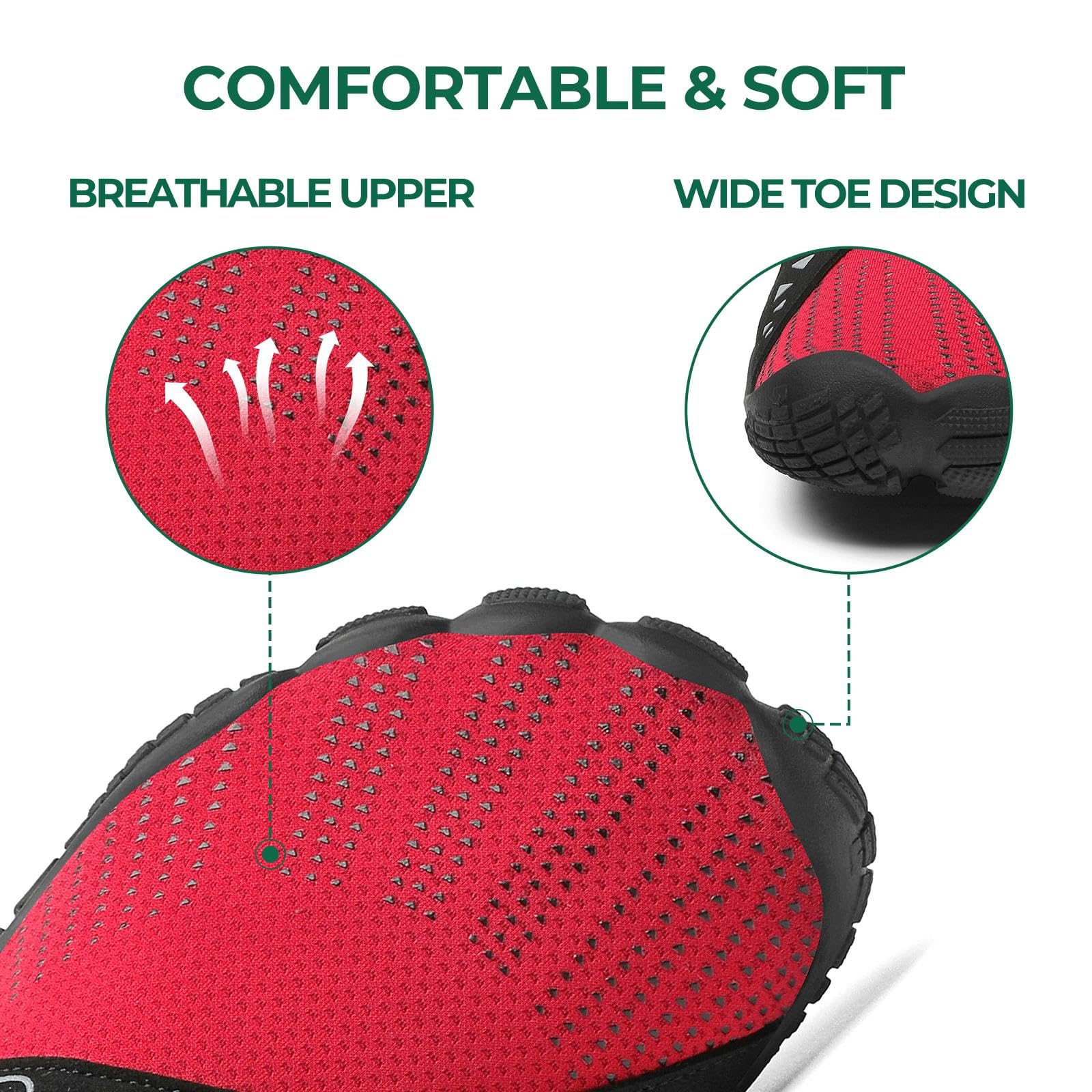 SAGUARO Scarpe Barefoot Shoes Minimaliste Scarpe da Trail Running Uomo Donna Gr.36-48