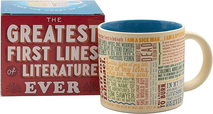 La triste historia de Hamnet Shakespeare, fallecido a los once años 8 The Unemployed Philosophers Guild First Lines of Literature Coffee Mug - Famous Openings from Books, Novellas, and Short-Stories, Comes in a Box, 14oz