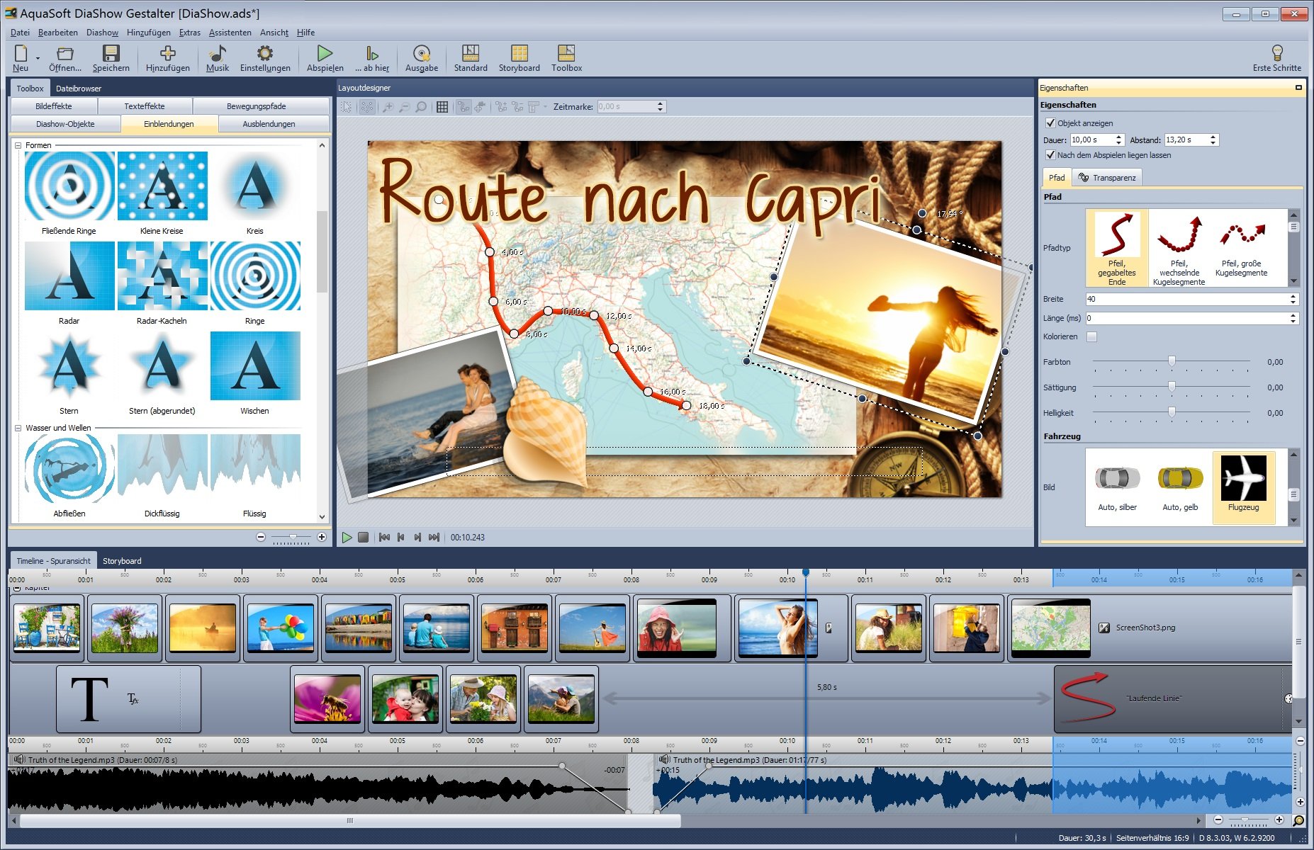 DiaShow Gestalter für TV, PC, Web & Mobile inklusive Bildbearbeitung für Windows 11/10/8.1/8/7/Vista und XP