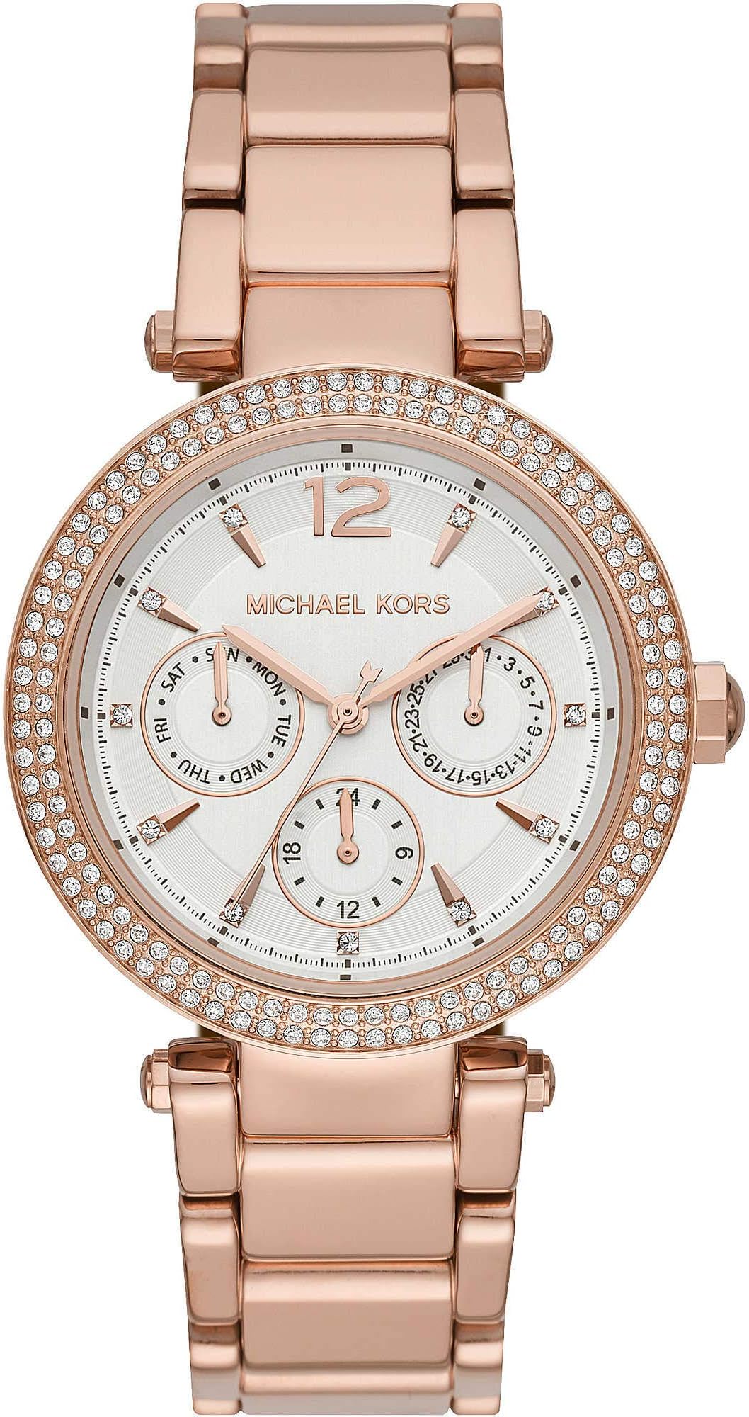 Michael Kors MK5781 Women's Analogue Quartz Watch Stainless Steel Coated, Bracelet Type