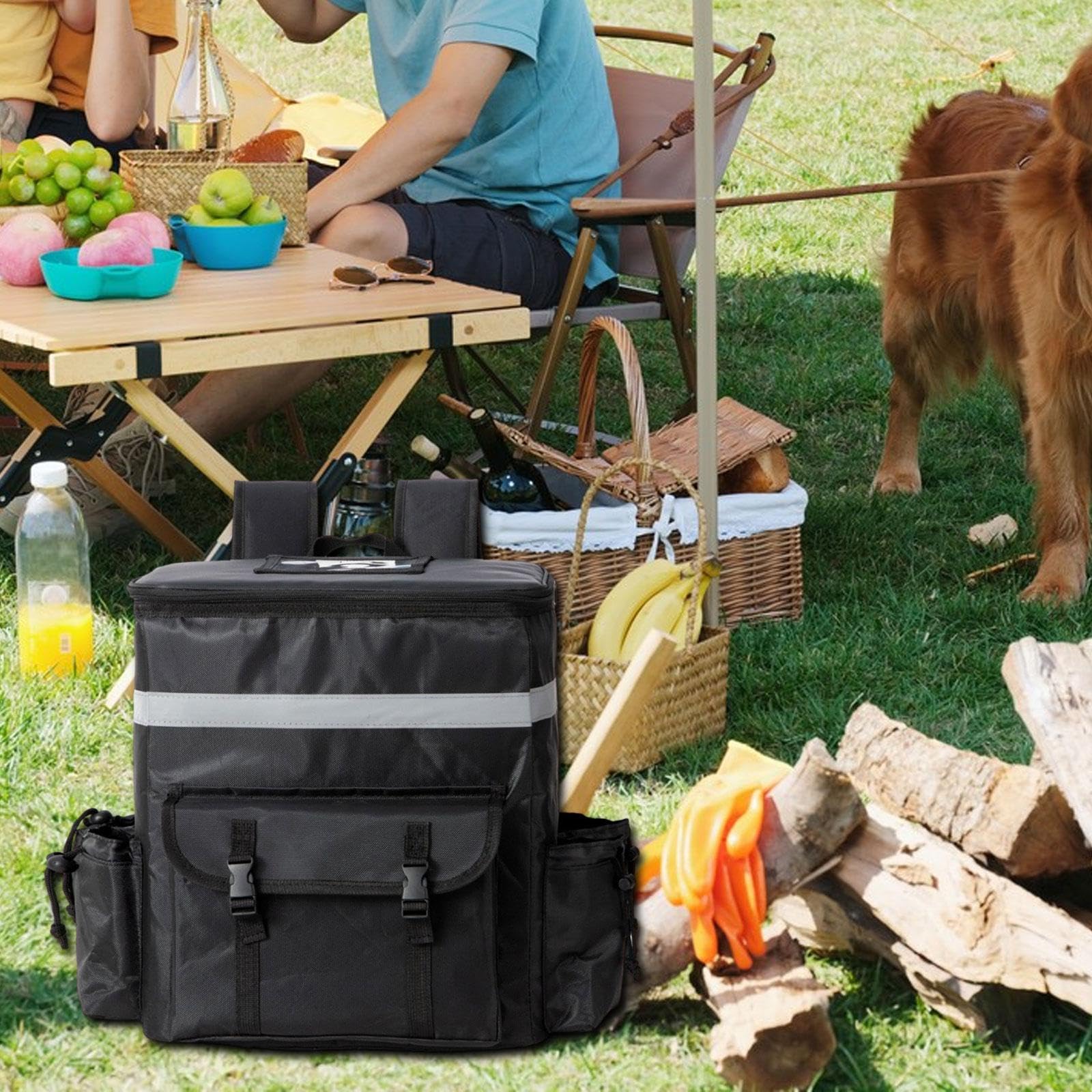 Mochila de Entrega de Comida, Bolsa Reutilizable para Playa, Comestibles Y Actividades Al Aire Libre